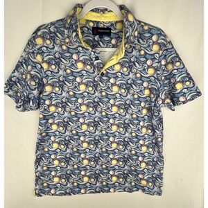 Luchiano Visconti Polo Shirt Mens Unisex Size Small 100% Cotton A Starry Night